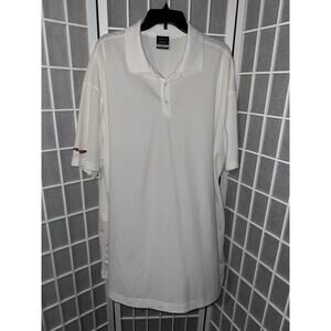 Nike Men's White Golf Polo 4XL Logo Chassis Link On Sleeve